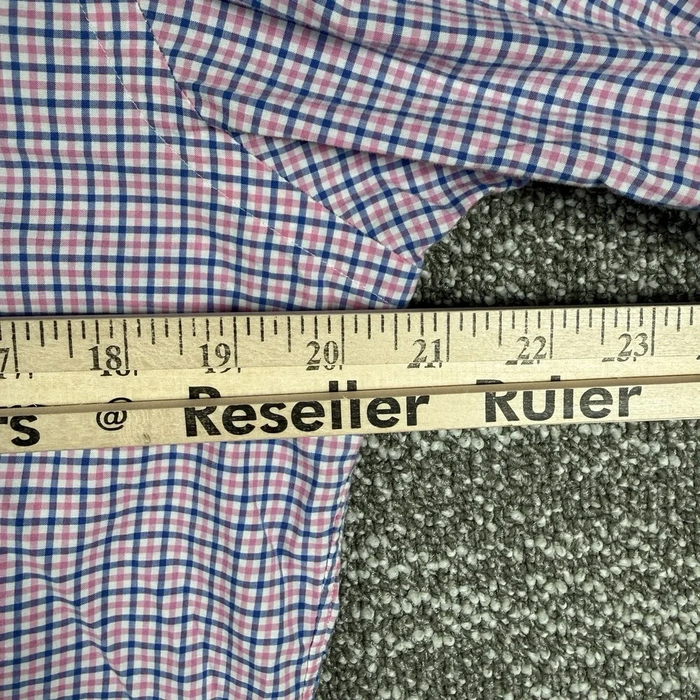 Polo Ralph Lauren Button Down‎ Shirt Mens Small Pink Blue Plaid Dress Spring